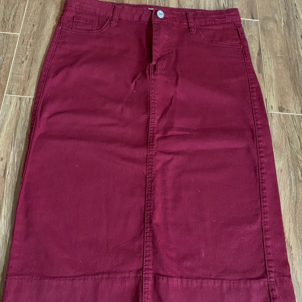 JADE MACKENZIE burgundy denim